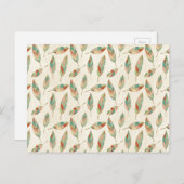 Southwest Geo Step | Geometrisches Federmuster Postkarte (Vorne/Hinten)