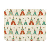 Southwest Geo Step | Geometrisches Muster Magnet (Horizontal)