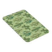 Southwest Geo Step | Grünes Kaktusmuster Magnet (Rechte Seite)