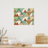 Southwest Geo Step | Handgezeichnetes Tribal-Muste Poster (Küche)