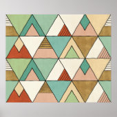 Southwest Geo Step | Handgezeichnetes Tribal-Muste Poster (Vorne)