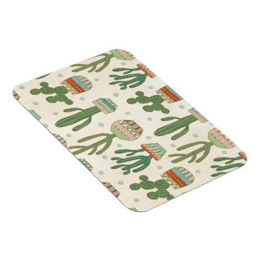 Southwest Geo Step | Kaktusmuster Magnet (Rechte Seite)