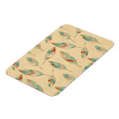 Southwest Geo Step | Korallenfedermuster Magnet (Linke Seite)