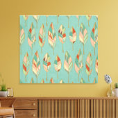 Southwest Geo Step | Muster der Wasserfarben Leinwanddruck (Insitu (Wohnzimmer))