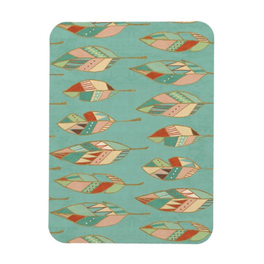 Southwest Geo Step | Muster der Wasserfarben Magnet (Vertikal)