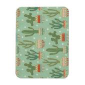 Southwest Geo Step | Muster für gepottete Kakteen Magnet (Vertikal)