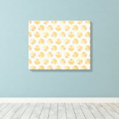 Southwest Geo Step | Orange Circle Pattern Leinwanddruck (Insitu (Holzboden))