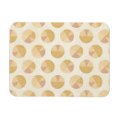 Southwest Geo Step | Orange Circle Pattern Magnet (Horizontal)