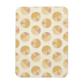 Southwest Geo Step | Orange Circle Pattern Magnet (Vertikal)
