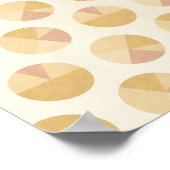 Southwest Geo Step | Orange Circle Pattern Poster (Ecke)