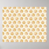 Southwest Geo Step | Orange Circle Pattern Poster (Vorne)