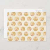 Southwest Geo Step | Orange Circle Pattern Postkarte (Vorne/Hinten)