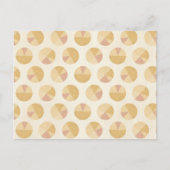 Southwest Geo Step | Orange Circle Pattern Postkarte (Vorderseite)