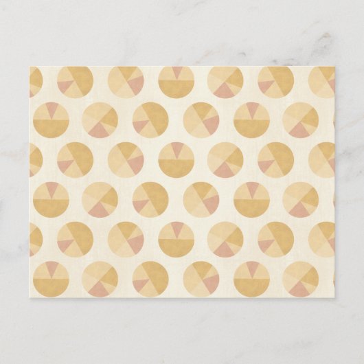 Southwest Geo Step | Orange Circle Pattern Postkarte (Vorderseite)