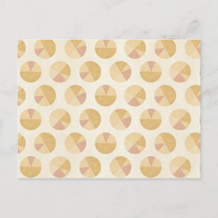 Southwest Geo Step   Orange Circle Pattern Postkarte