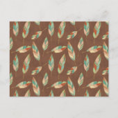 Southwest Geo Step | Southwest Feather Pattern Postkarte (Vorderseite)