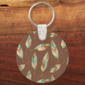 Southwest Geo Step | Südwestfedermuster Schlüsselanhänger (Vorderseite)