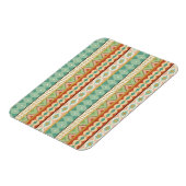 Southwest Geo Step | Wasserfarben-Muster Magnet (Linke Seite)