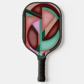 Southwest Geometric Symphony Midecentury Abstract Pickleball Schläger (Rückseite)