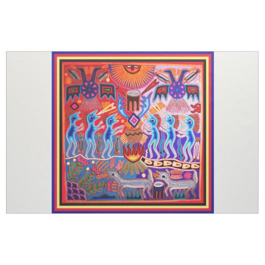 Southwest Huichol Peyote Ritual Fabric Stoff (Yard (91,4 cm))