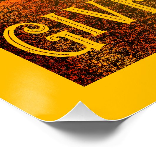 Southwest inspiiririrational Give Danke Erntedank Poster (Ecke)