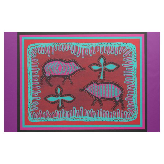 Southwest Javelinas farbenfrohe Designer Fabric Stoff (Yard (91,4 cm))