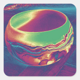 Southwest-Keramik Quadratischer Aufkleber