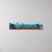 Southwest Kokopelli 50x10 Canvas Print Leinwanddruck (Vorderseite)