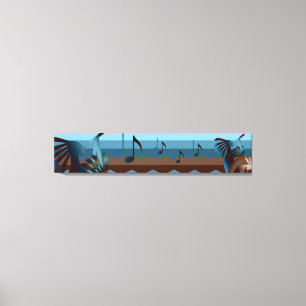 Southwest Kokopelli 50x10 Canvas Print Leinwanddruck