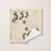 Southwest Kokopelli Badetuch Set (Waschlappen)