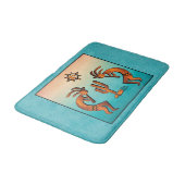 Southwest Kokopelli Bath Mat Badematte (Schrägansicht)