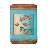 Southwest Kokopelli Bath Mat Badematte (Vorderseite Vertikal)