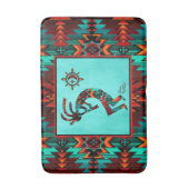 Southwest Kokopelli Bath Mat Badematte (Vorderseite Vertikal)