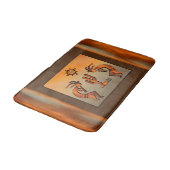 Southwest Kokopelli Bath Mat Badematte (Schrägansicht)