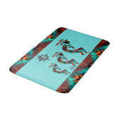 Southwest Kokopelli Bath Mat Badematte (Schrägansicht)