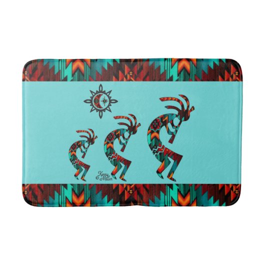 Southwest Kokopelli Bath Mat Badematte (Vorderseite)
