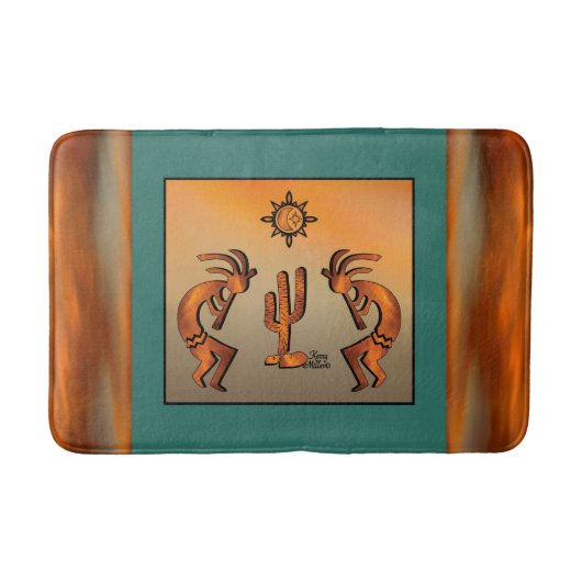 Southwest Kokopelli Bath Mat Badematte (Vorderseite)