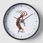 Southwest Kokopelli Dancer Wall Uhr (Vorderseite)