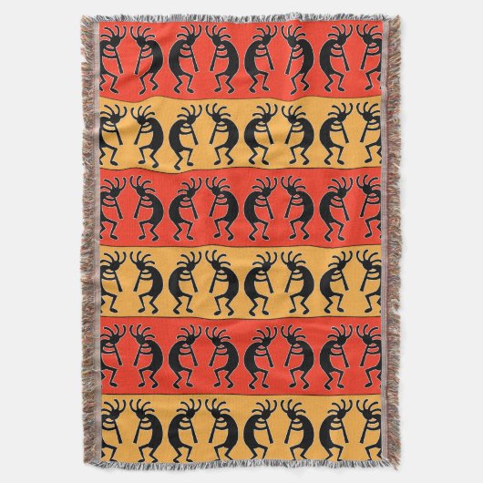 Southwest Kokopelli Decke (Vorderseite Vertikal)