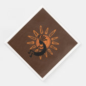 Southwest Kokopelli Desert Sun Serviette (Ecke)
