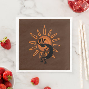 Southwest Kokopelli Desert Sun Serviette