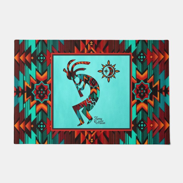 Southwest Kokopelli Doormat Fußmatte (Vorderseite)