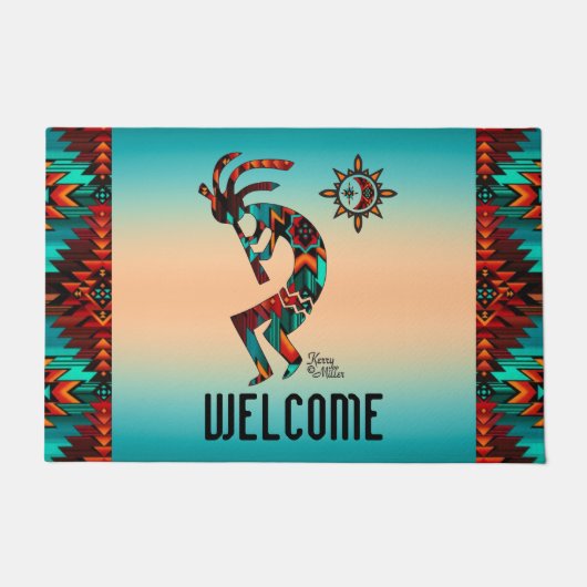 Southwest Kokopelli Doormat Fußmatte (Vorderseite)
