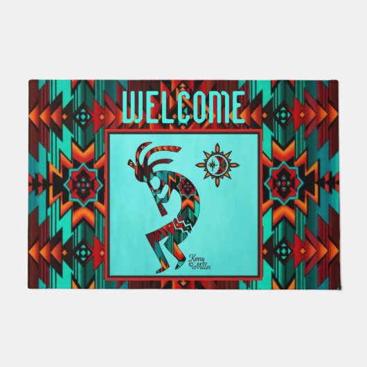 Southwest Kokopelli Doormat Fußmatte (Vorderseite)