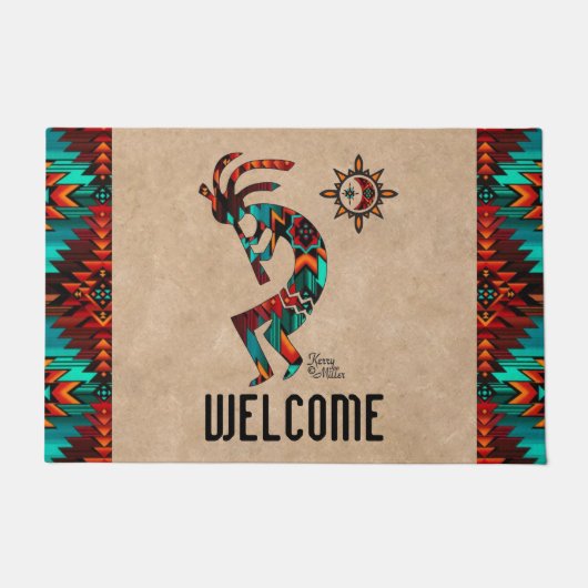 Southwest Kokopelli Doormat Fußmatte (Vorderseite)