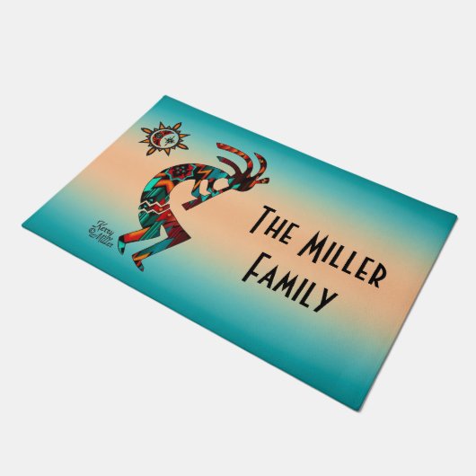 Southwest Kokopelli Doormat Fußmatte (Schrägansicht)