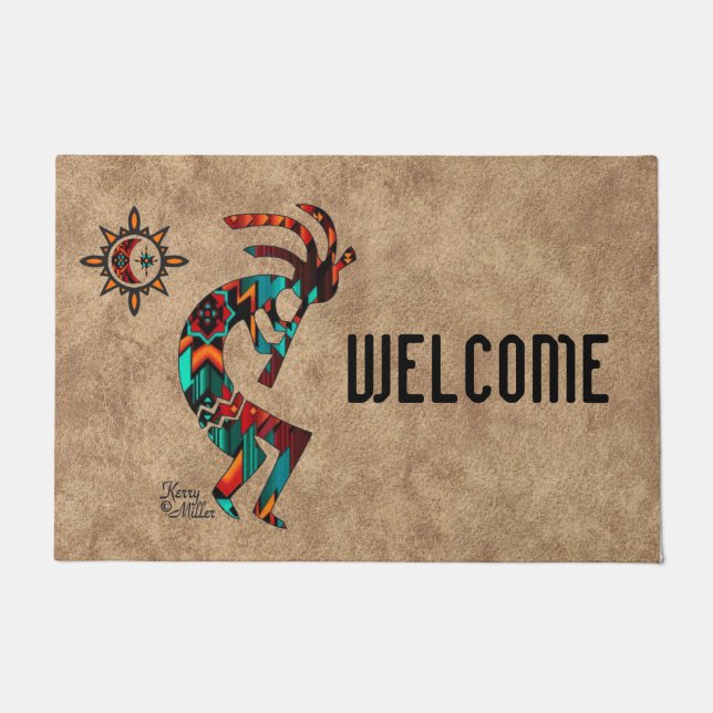 Southwest Kokopelli Doormat Fußmatte (Vorderseite)