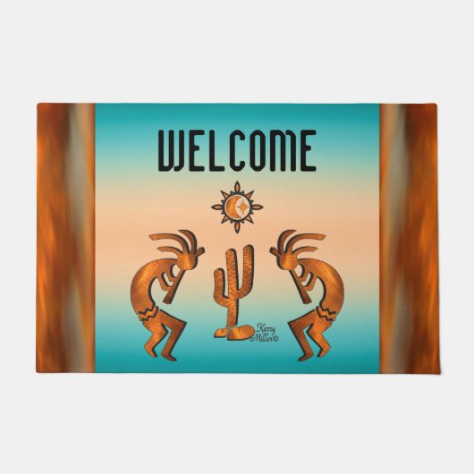 Southwest Kokopelli Doormat Fußmatte (Vorderseite)