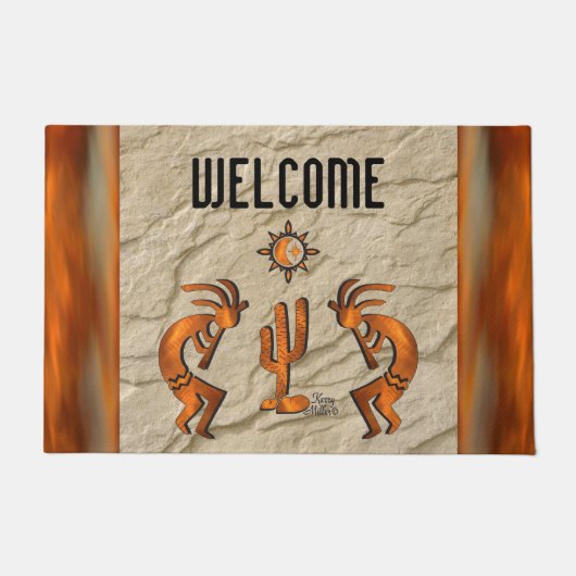 Southwest Kokopelli Doormat Fußmatte (Vorderseite)