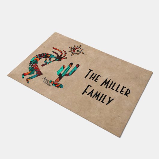 Southwest Kokopelli Doormat Fußmatte (Schrägansicht)